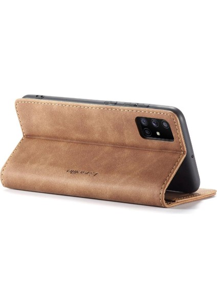 Samsung Galaxy A71 4g Flip Case Için Folio Kitap Vintage Pu Deri (Yurt Dışından)