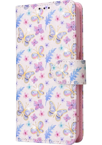 Ile Uyumlu Samsung Galaxy S22 5g Vaka Retro Yaldızlı Kırmızı Gül Çiçek Manyetik Pu Deri Rfıd Engelleme Flip Kart Yuvaları Tutucu Cüzdan Kapağı (Yurt Dışından) modelleri