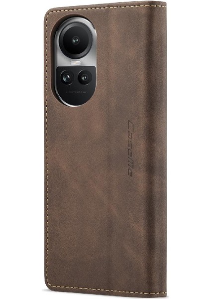 Oppo Oppo 10 Pro 5g Için Flip Case Vintage Pu Deri Cüzdan Kılıf Kart Yuvası (Yurt Dışından)