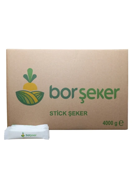 Bor Şeker - Stick Şeker 4 kg %100 Pancar Şekeri