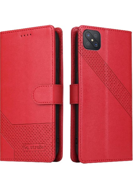 Oppo A92S Premium Deri Darbeye 4 Köşe Koruma Için Flip Case (Yurt Dışından)