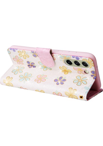 Ile Uyumlu Samsung Galaxy S21 5g Vaka Retro Yaldızlı Kırmızı Gül Çiçek Manyetik Pu Deri Rfıd Engelleme Flip Kart Yuvaları Tutucu Cüzdan Kapağı (Yurt Dışından) indirimleri