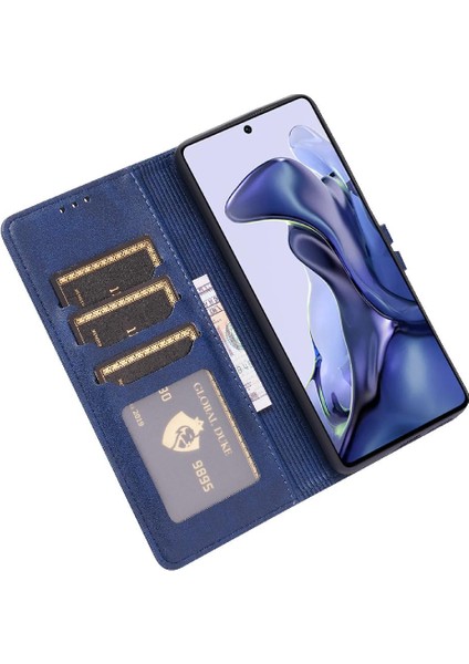Cüzdan Kılıf Için Xiaomi 11T/11T Pro Kart Tutucu Tüm Yuvarlak Koruma (Yurt Dışından)