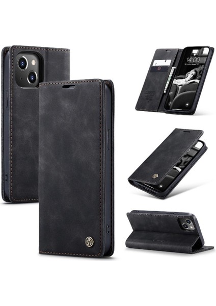 Iphone 13 Için Flip Case Kart Yuvası Kickstand Manyetik Kapatma Vintage (Yurt Dışından) indirimleri