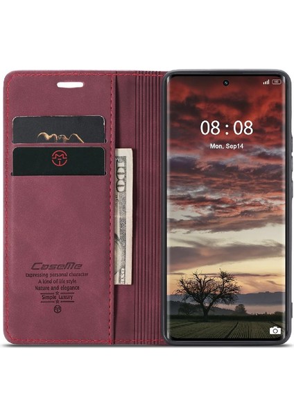 Realme 11 Pro 5g Için Flip Case Vintage Pu Deri Cüzdan Manyetik Kapatma (Yurt Dışından)