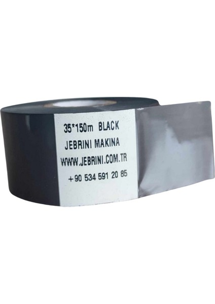 Jebrini Makine Sıcak Baskı Tarih Kodlama Mürekkebi / Şeridi Tarih Kodlama Ribonu (Sıcak Baskı Folyosu) 35MM 150CM