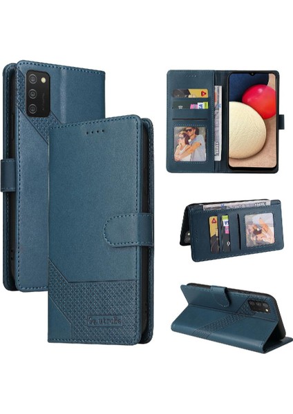 Samsung Galaxy A02S Premium Deri Darbeye 4 Köşe Için Flip Case (Yurt Dışından)