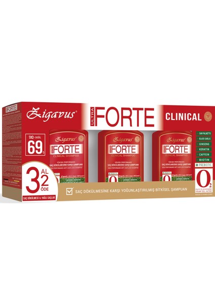 Forte Ultra Şampuan Yağlı Saçlar İçin 300 ml - 3 Al 2 Öde