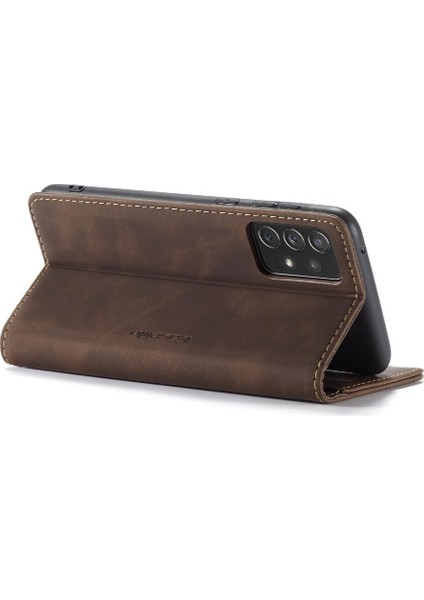 Samsung Galaxy A73 5g Için Flip Case Vintage Pu Deri Cüzdan Manyetik (Yurt Dışından) modelleri