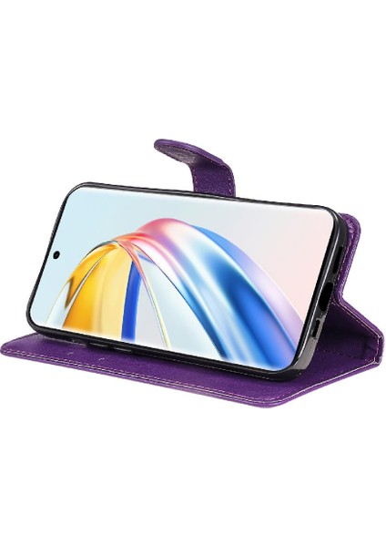 Kart Yuvası Klasik ile Onur X9B Iş Cüzdan Telefon Kılıfı Için Flip Case (Yurt Dışından)