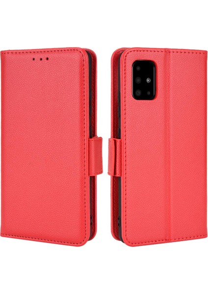 Samsung Galaxy A51 5g Için Kılıf Yan Toka Kart Yuvaları Tutucu Manyetik Pu (Yurt Dışından)