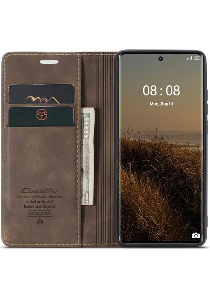 Realme 11 Pro 5g Için Flip Case Vintage Pu Deri Cüzdan Manyetik Kapatma (Yurt Dışından)