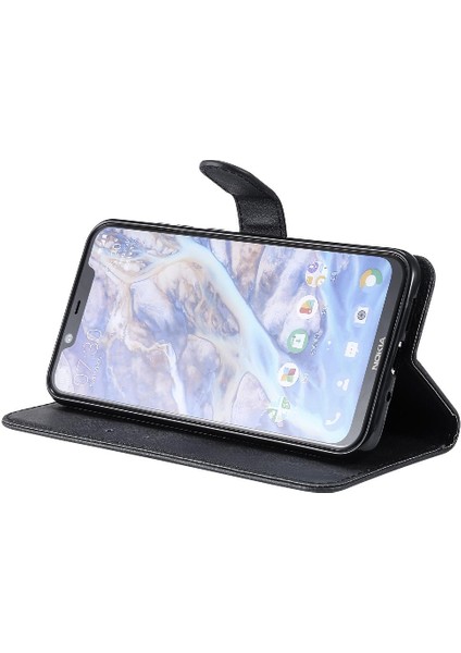 Kart Yuvası Klasik Düz Renk Iş Cüzdan ile Nokia X7 Için Flip Case (Yurt Dışından)