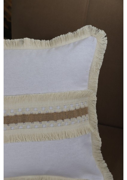 Beyaz Kalın Dantel Kırlent Kırlent Kılıfı 43 x 43 fiyatları