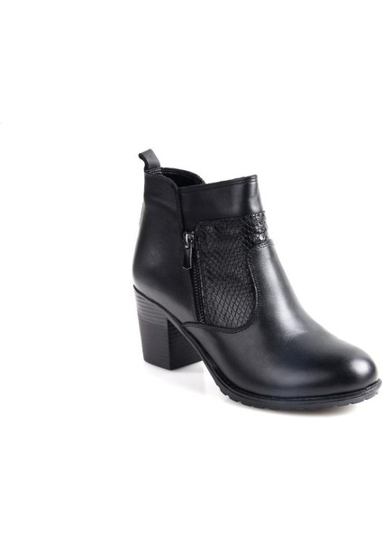 02672 6,5 cm Topuklu Orto Pedik Kadın Deri Bot