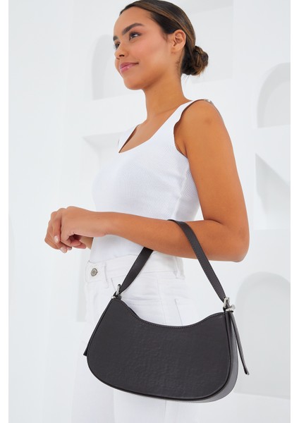 Armine Kadın Kahverengi Düz Baget Çanta 010167 modelleri