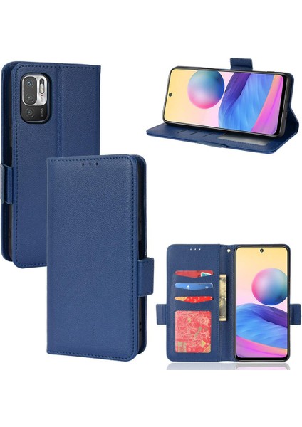 Xiaomi Redmi Için Not 10T 5g Kart Yuvaları Tutucu Yan Toka Cüzdan Pu (Yurt Dışından)