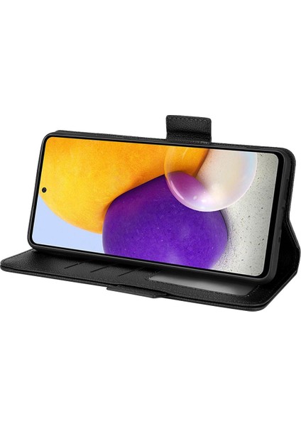 Colorful Shop Samsung Galaxy Için Kılıf A52S 5g Pu Deri Manyetik Yan Toka Kart Yuvaları (Yurt Dışından)