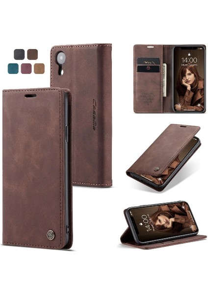 Iphone Xr Flip Folio Kitap Vintage Pu Deri Cüzdan Kılıf Için Flip Case (Yurt Dışından) fiyatları