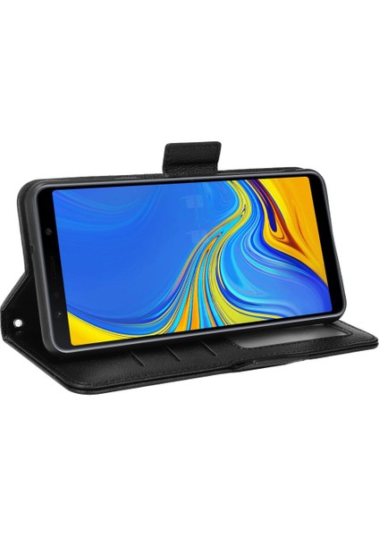 Samsung Galaxy A7 2018 Kart Yuvaları Tutucu Pu Deri Cüzdan Yan (Yurt Dışından) fırsatları