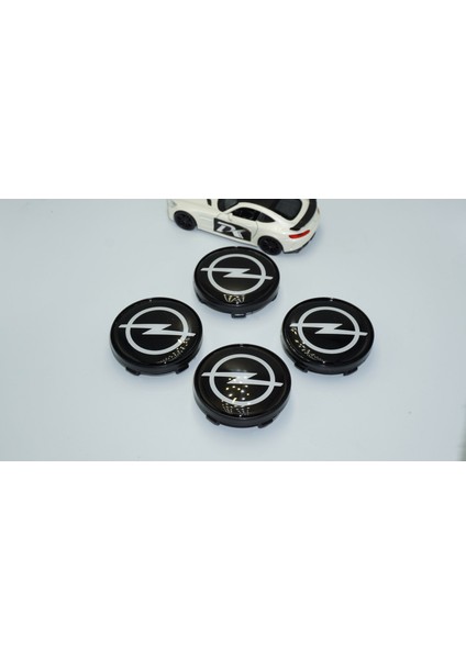 Opel Siyah Jant Göbeği Kapak Seti 60MM
