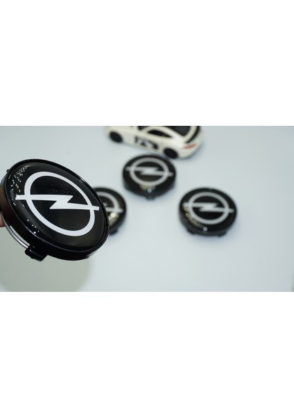 Opel Siyah Jant Göbeği Kapak Seti 60MM