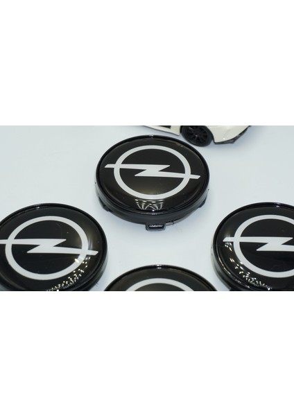 Opel Siyah Jant Göbeği Kapak Seti 60MM