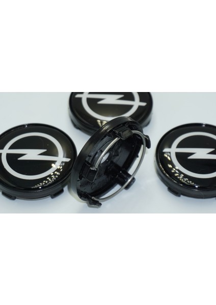 Opel Siyah Jant Göbeği Kapak Seti 60MM