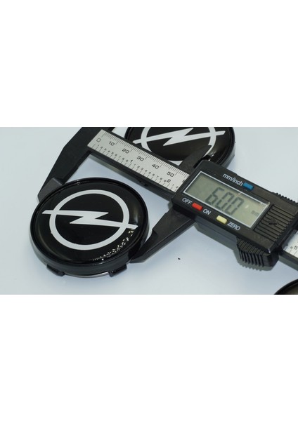 Opel Siyah Jant Göbeği Kapak Seti 60MM