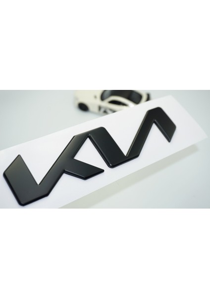 Kia Yeni Nesil Siyah Metal Kaput Bagaj 17CM Logo Arma