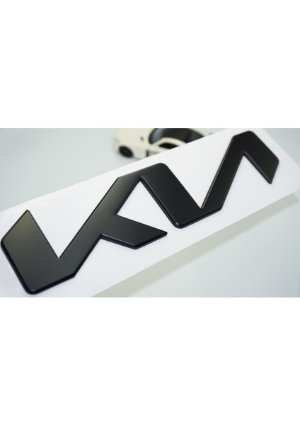 Kia Yeni Nesil Siyah Metal Kaput Bagaj 21CM Logo Arma
