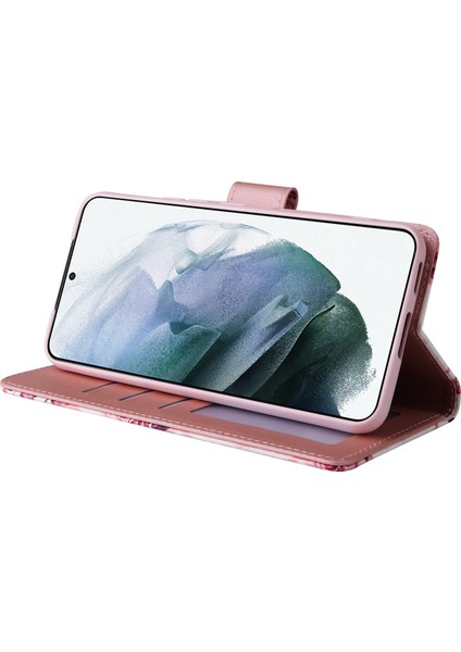 Ile Uyumlu Samsung Galaxy S22 5g Premium Mermer Vintage Pu Deri Manyetik Kapatma Kılıfı Kayışlı Kapaklı (Yurt Dışından) fırsatları