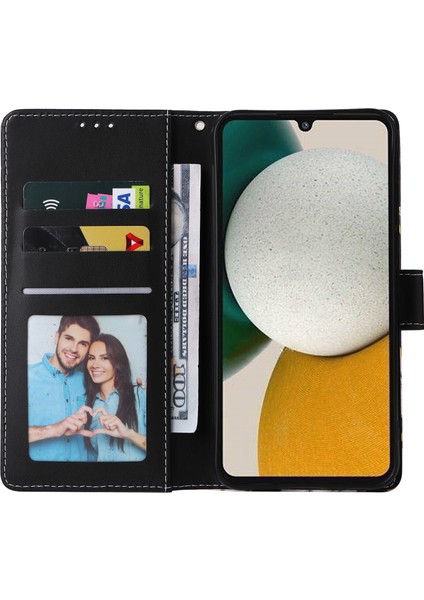 Ile Uyumlu Samsung Galaxy A34 5g Premium Mermer Vintage Pu Deri Manyetik Kapatma Kılıfı Kayışlı Kapaklı (Yurt Dışından) modelleri
