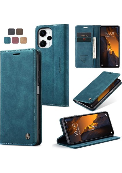 Xiaomi Poco F5 5g Manyetik Kapatma Için Flip Case Darbeye Çevir Folio Pu (Yurt Dışından)