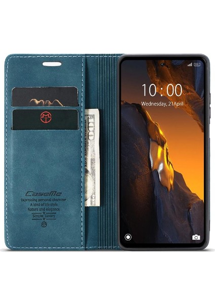 Xiaomi Poco F5 5g Manyetik Kapatma Için Flip Case Darbeye Çevir Folio Pu (Yurt Dışından)