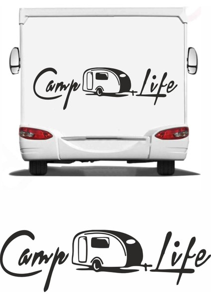 Camp Life Kamp Hayatı Karavan Sticker Adventure Karavan Çıkartması Q41
