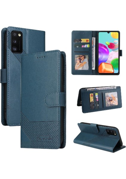 Samsung Galaxy A41 Üç Kart Yuvaları Premium Deri 4 Için Flip Case (Yurt Dışından)