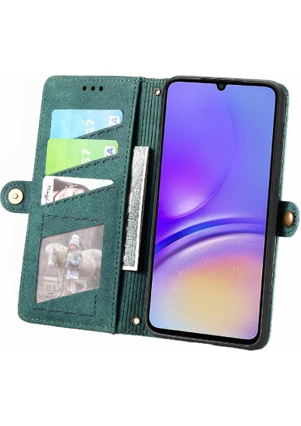 Samsung Galaxy A05 4g Için Flip Case Cüzdan Kapak Çevirin Deri Kılıf Basit (Yurt Dışından)