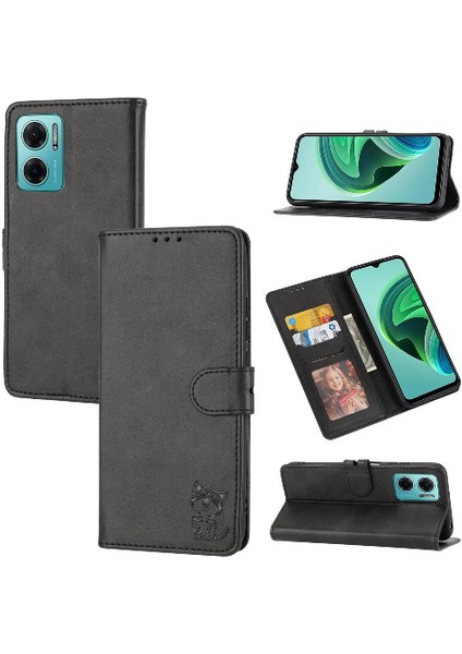 Cüzdan Kılıf Için Xiaomi Redmi Not 11R Manyetik Kapatma Kickstand Kart Tüm (Yurt Dışından)