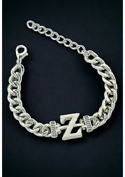 Premium Z Harf Bileklik Zirkon Taş