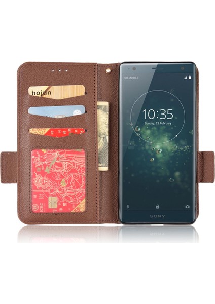 Sony Xperia Xz2 Cüzdan Manyetik Yan Toka Kart Yuvaları Tutucu Pu (Yurt Dışından) fiyatları