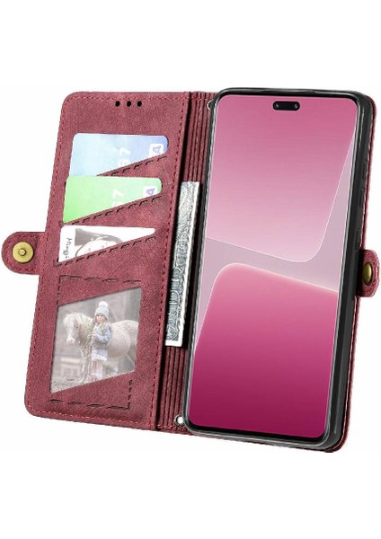 Colorful Shop Xiaomi 13 Lite Için Flip Case Kapak Cüzdan Deri Kılıf Darbeye (Yurt Dışından)