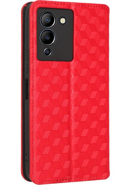 Infinix Not 12 G96 Için Kılıf Cüzdan Kart Yuvaları Tutucu Pu Deri 3D (Yurt Dışından)