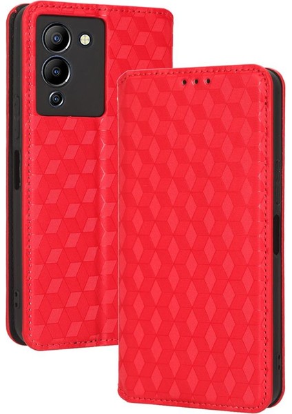 Infinix Not 12 G96 Için Kılıf Cüzdan Kart Yuvaları Tutucu Pu Deri 3D (Yurt Dışından)