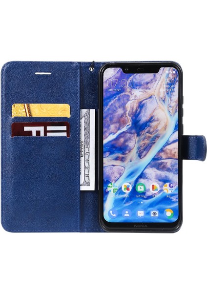 Kart Yuvası Klasik Düz Renk Iş Cüzdan ile Nokia X7 Için Flip Case (Yurt Dışından) indirimleri