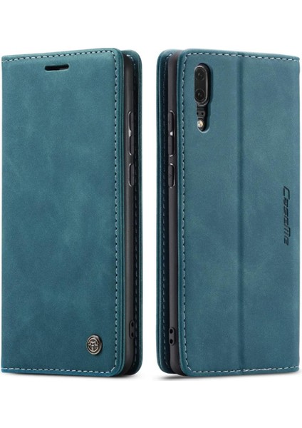 Huawei P20 Vintage Pu Deri Cüzdan Manyetik Kapatma Kılıf Için Flip Case (Yurt Dışından)