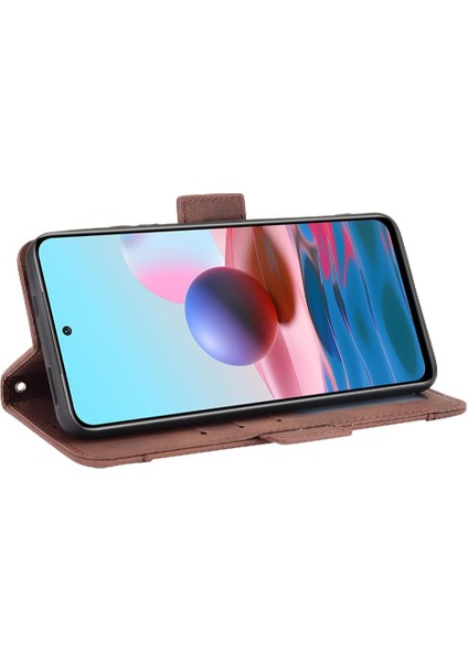 Xiaomi Redmi Için Not 10 4g Ayarlanabilir Ayrılabilir Kart Tutucu Manyetik Kapatma Deri Cüzdan Kapak (Yurt Dışından) modelleri