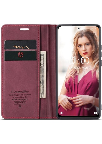 Xiaomi Redmi Not 10 Için Flip Case Pro Max Flip Folio Kitap Kılıf Kart Yuvası (Yurt Dışından)
