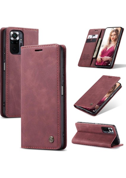 Xiaomi Redmi Not 10 Için Flip Case Pro Max Flip Folio Kitap Kılıf Kart Yuvası (Yurt Dışından)