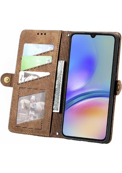 Samsung Galaxy A05S 4g Için Flip Case Deri Kılıf Kapak Darbeye (Yurt Dışından)